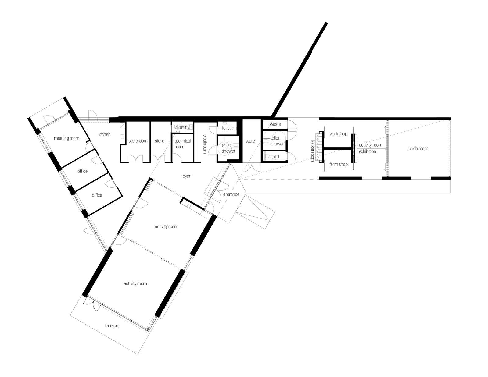 Nature Centre Hindsgavl_Floor plan_1-150