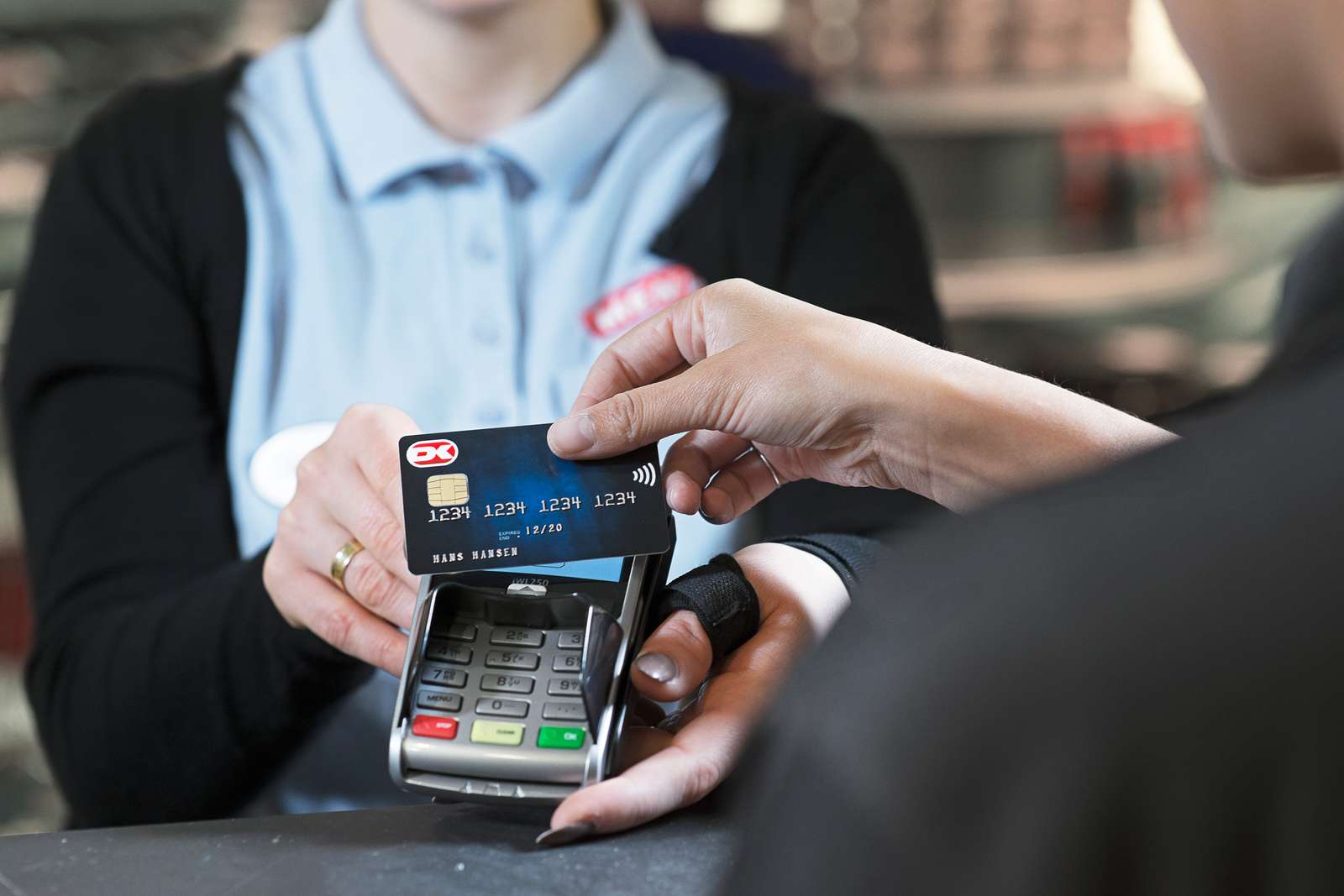 Contactless payment with Dankort 3