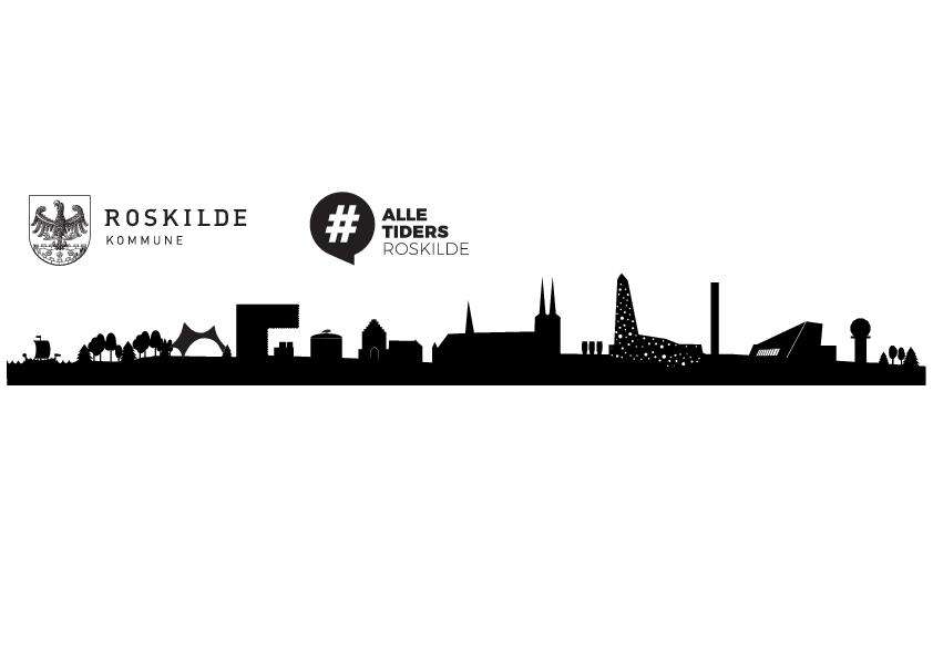 Sort Roskilde skyline logoer