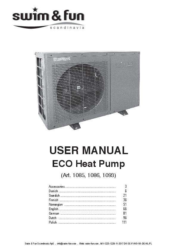 ECO Heat Pump Manual 2018
