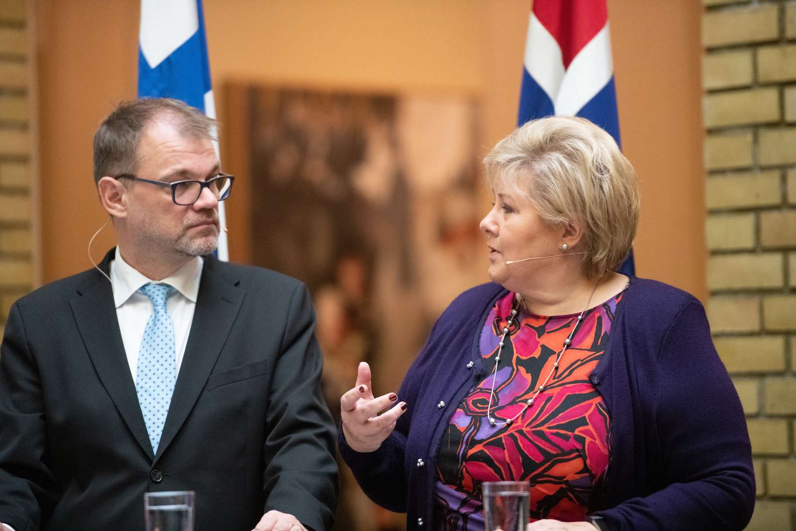 Juha Sipilä and Erna Solberg