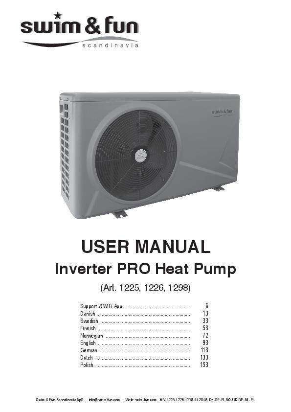 Inverter PRO Heat Pump ABS Manual