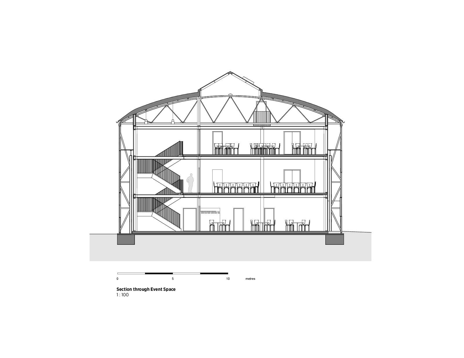 Section through Event Space 1 100