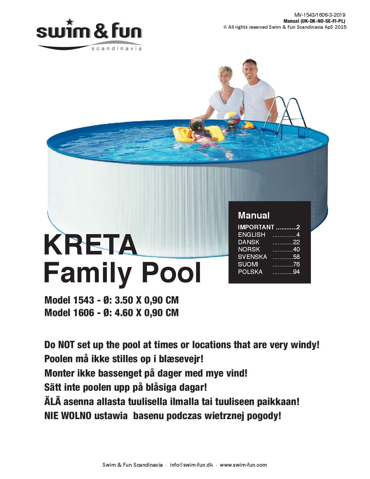 KRETA Family Pool Manual