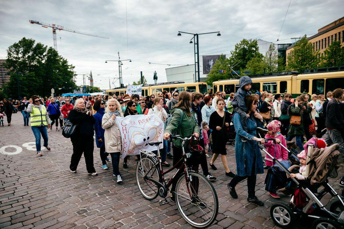 Demonstration, Helsinki