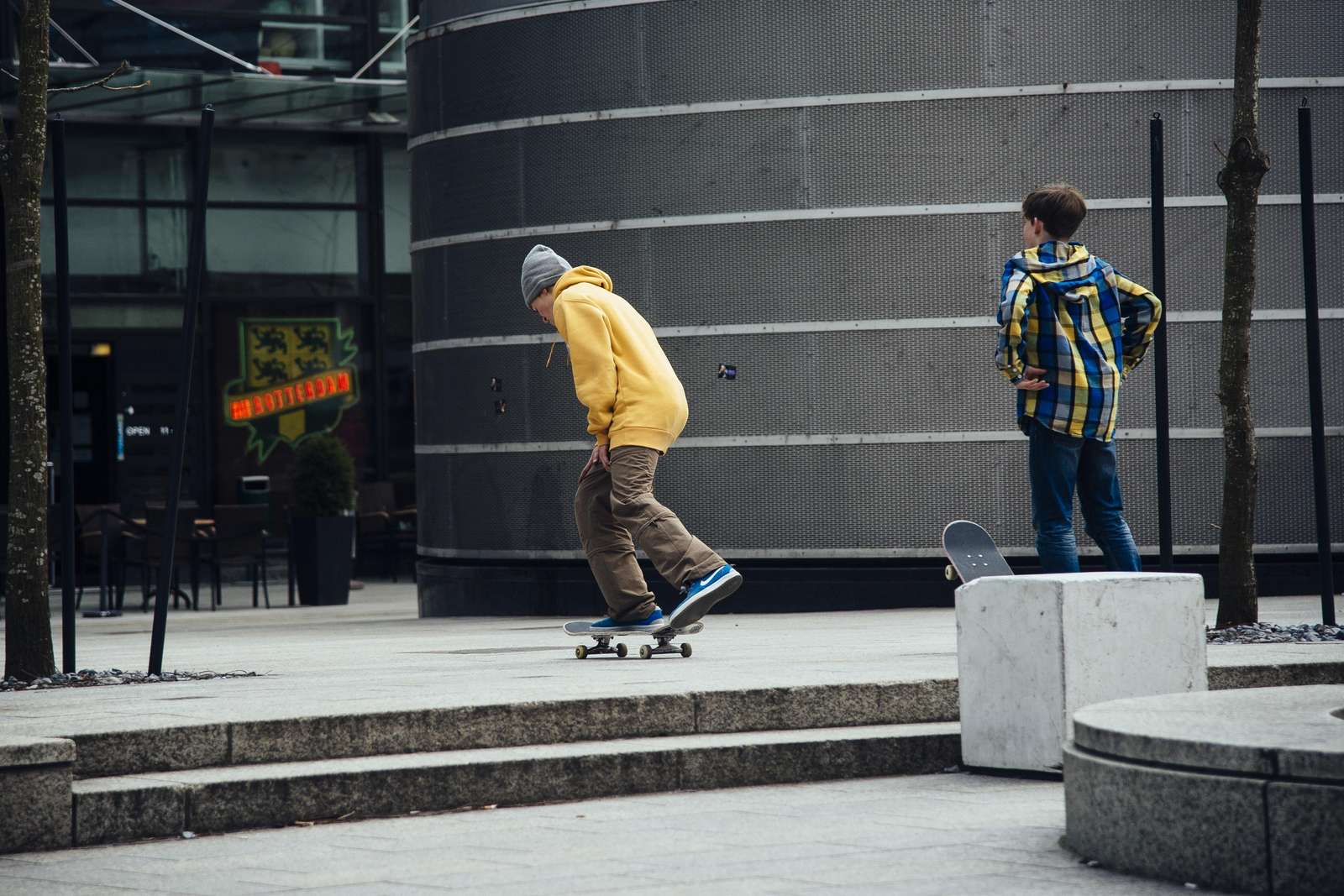 Skateboarding in the city
