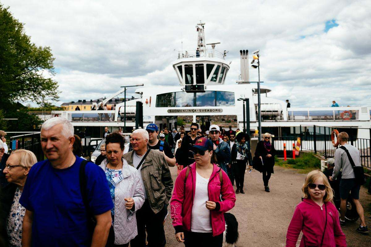 The ferry to Suomenlinna