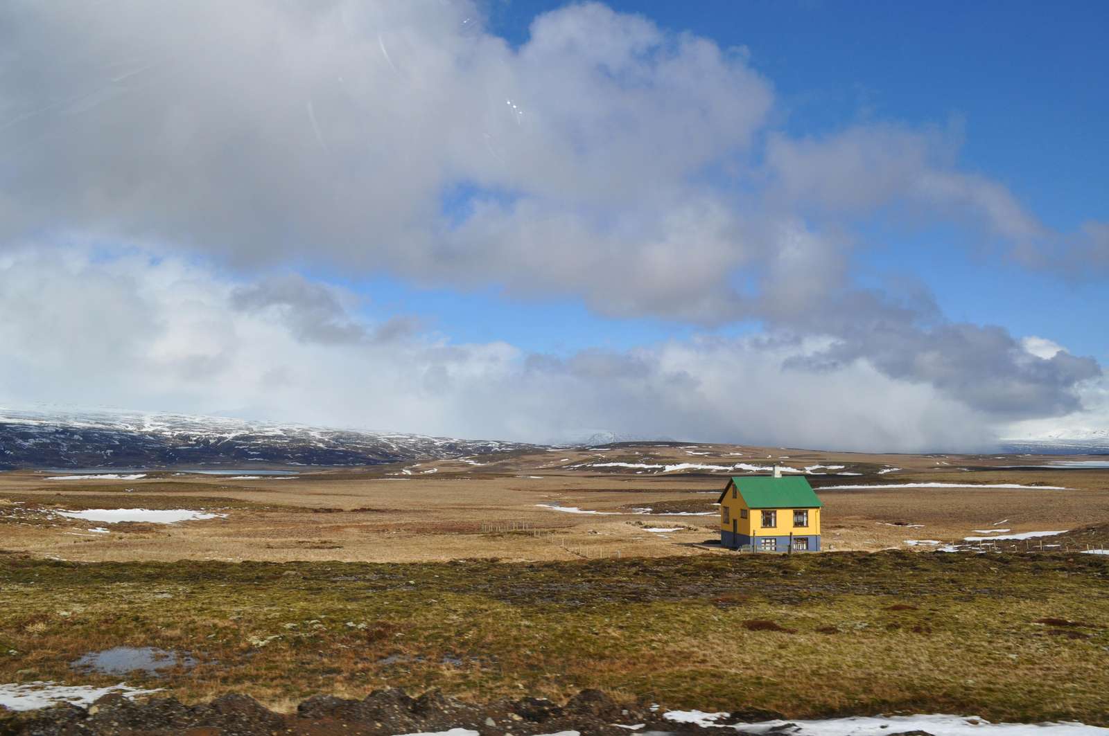 House in Icelandic landscape