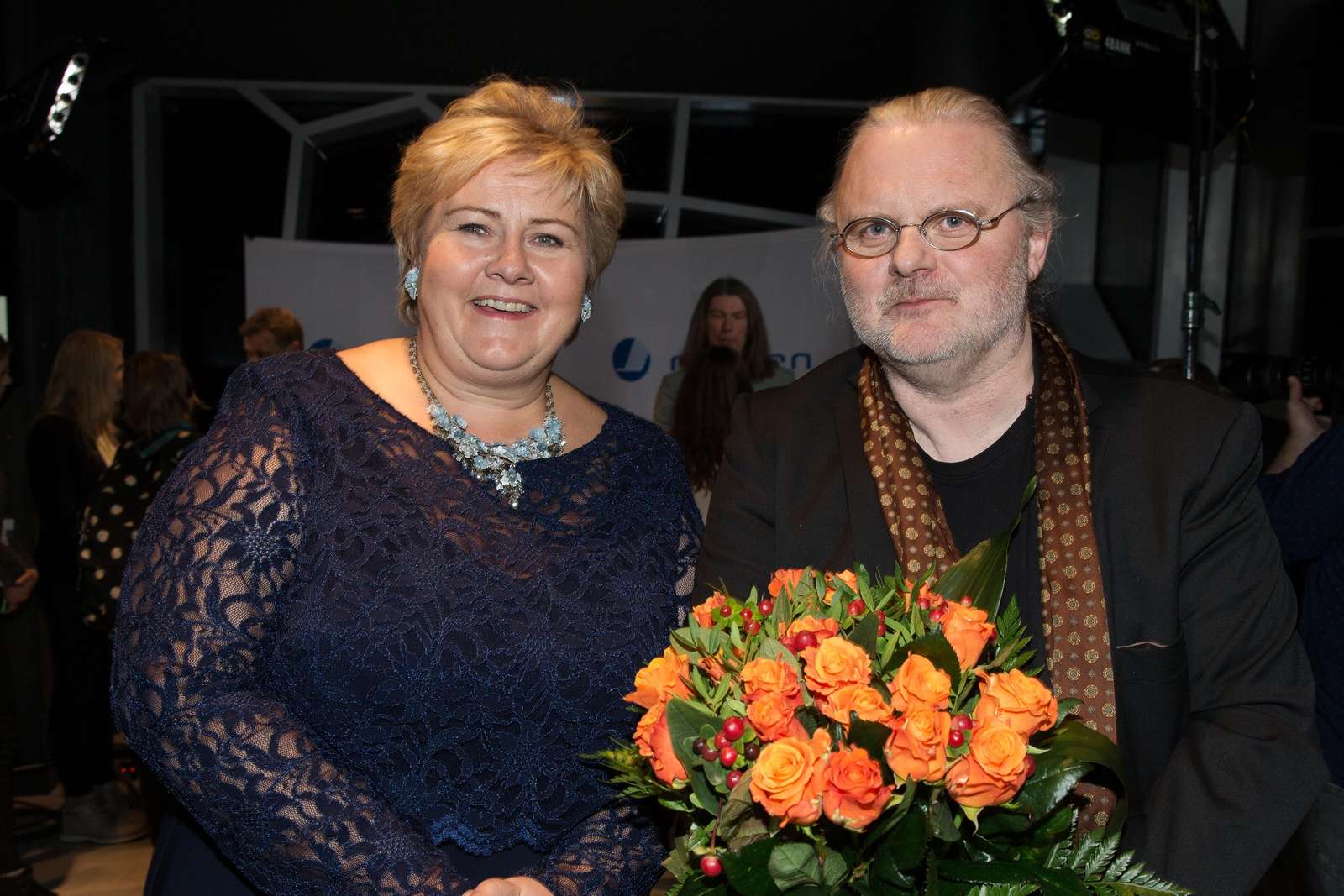 Erna Solberg och Jon Fosse