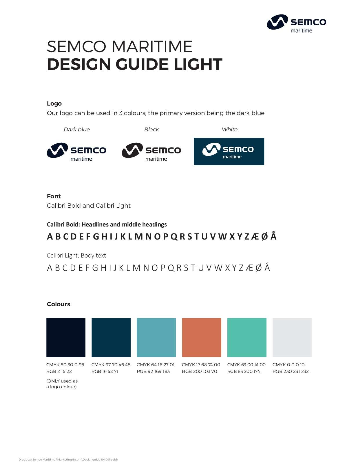 Design guide light