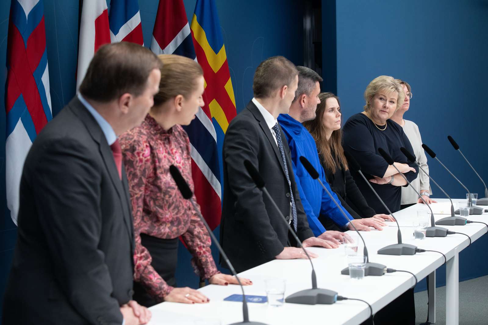 Nordic prime ministers, press conference 2019