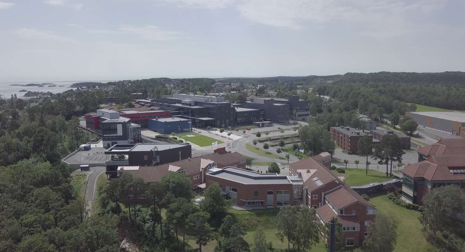 Grimstad campus drone 5 foto Morten Torjussen