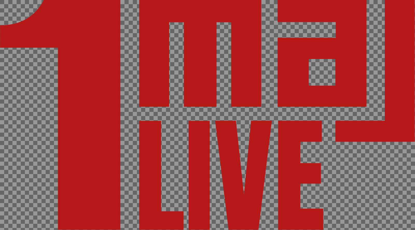 1 maj live logo rød