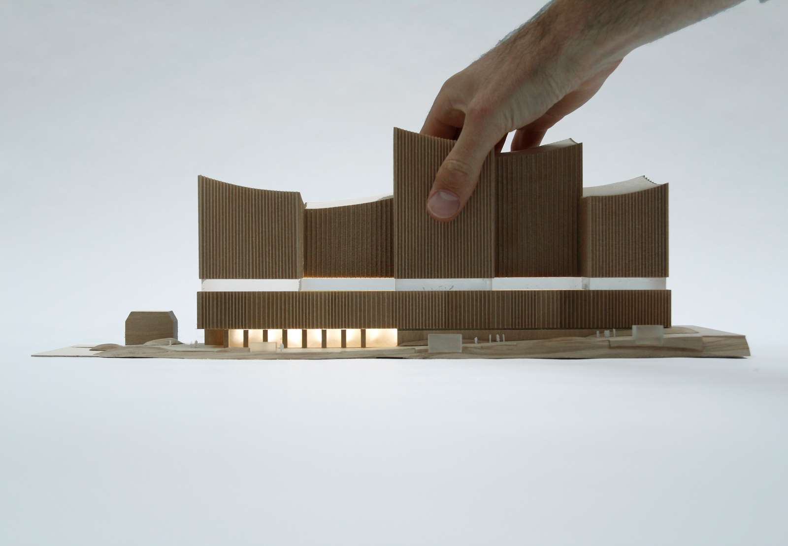 Ny By  og Forvaltningsret i Malmø Henning Larsen Architects Model