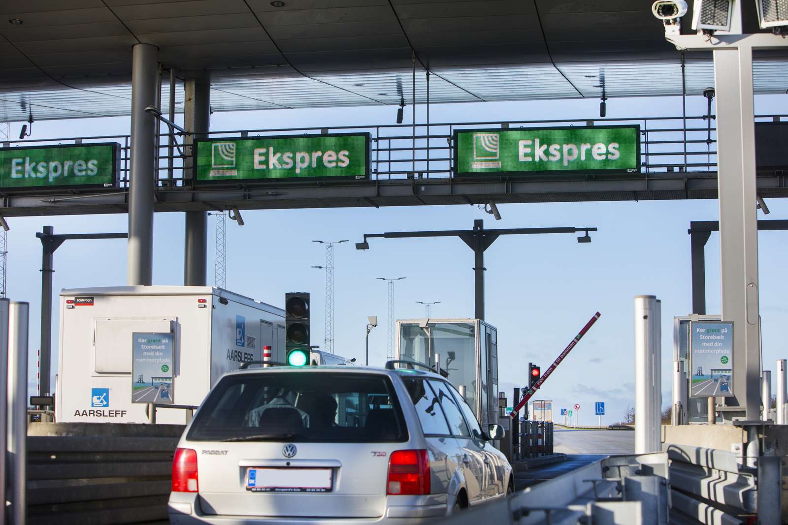Storebælt toll station Express lane