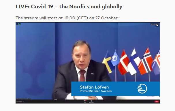 Stefan Löfven - Nordic Counsil session 2020