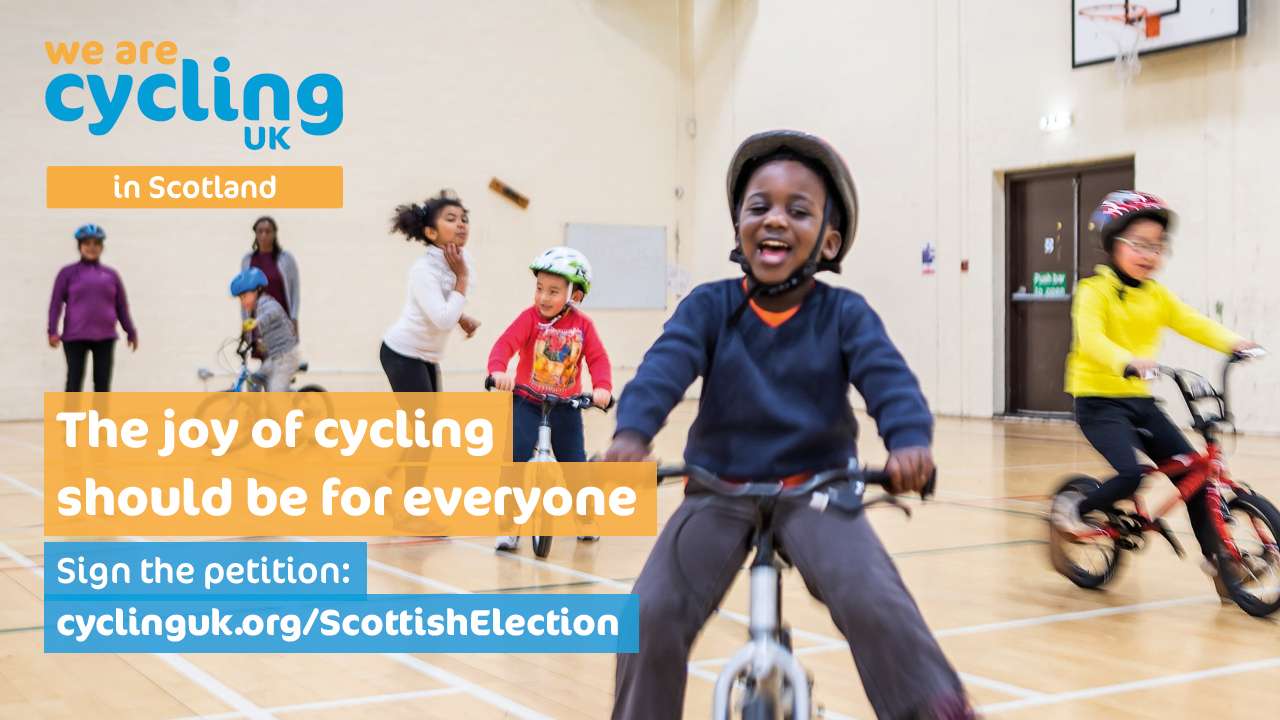 Joy of cycling   Cycling UK in Scotland election campaign FB Twitter