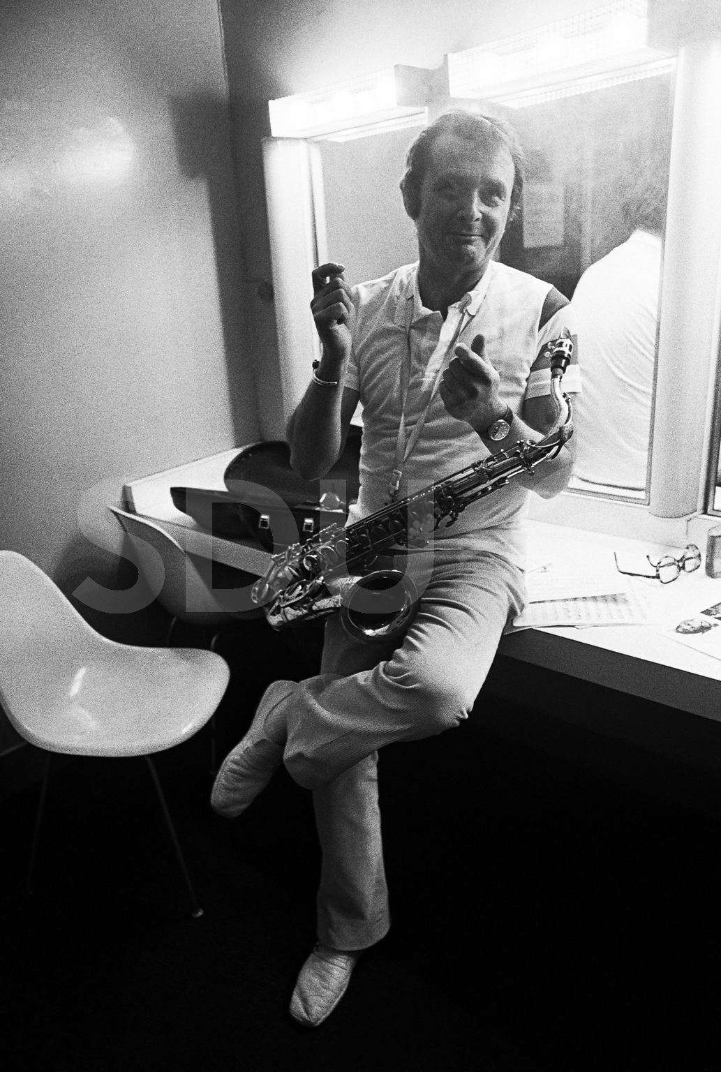 Stan Getz. Backstage, New York, 1976