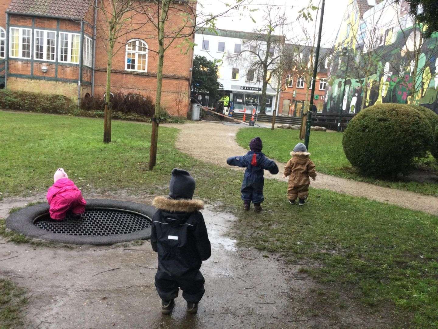 Børn i park