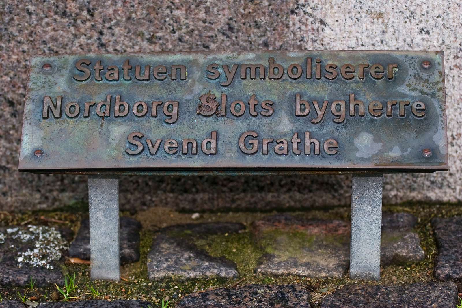 Inskription til Nordborg Slots bygherre