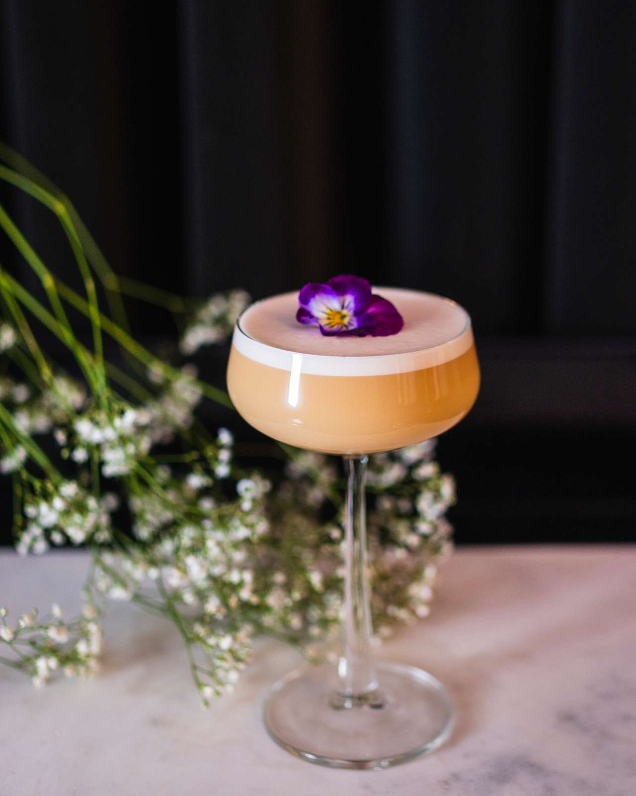 Cocktail, purple flower, Balthazar