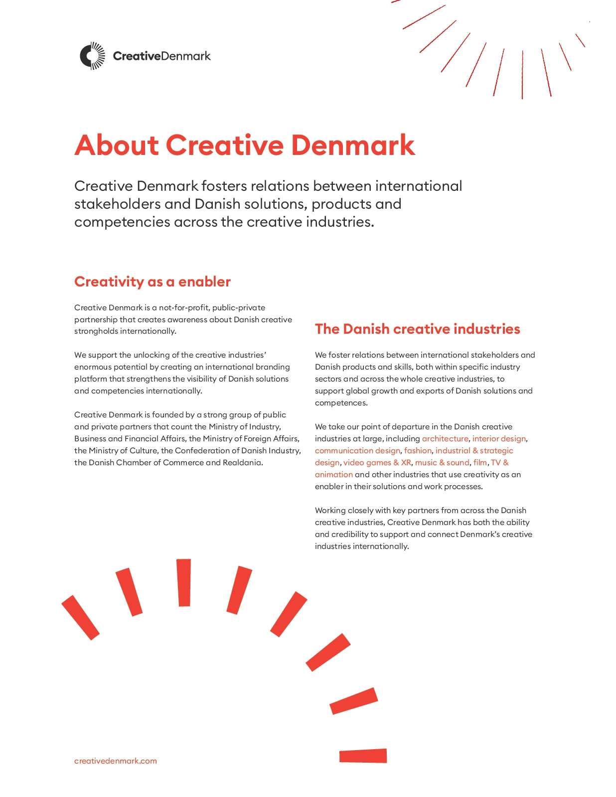 About Creative Denmark