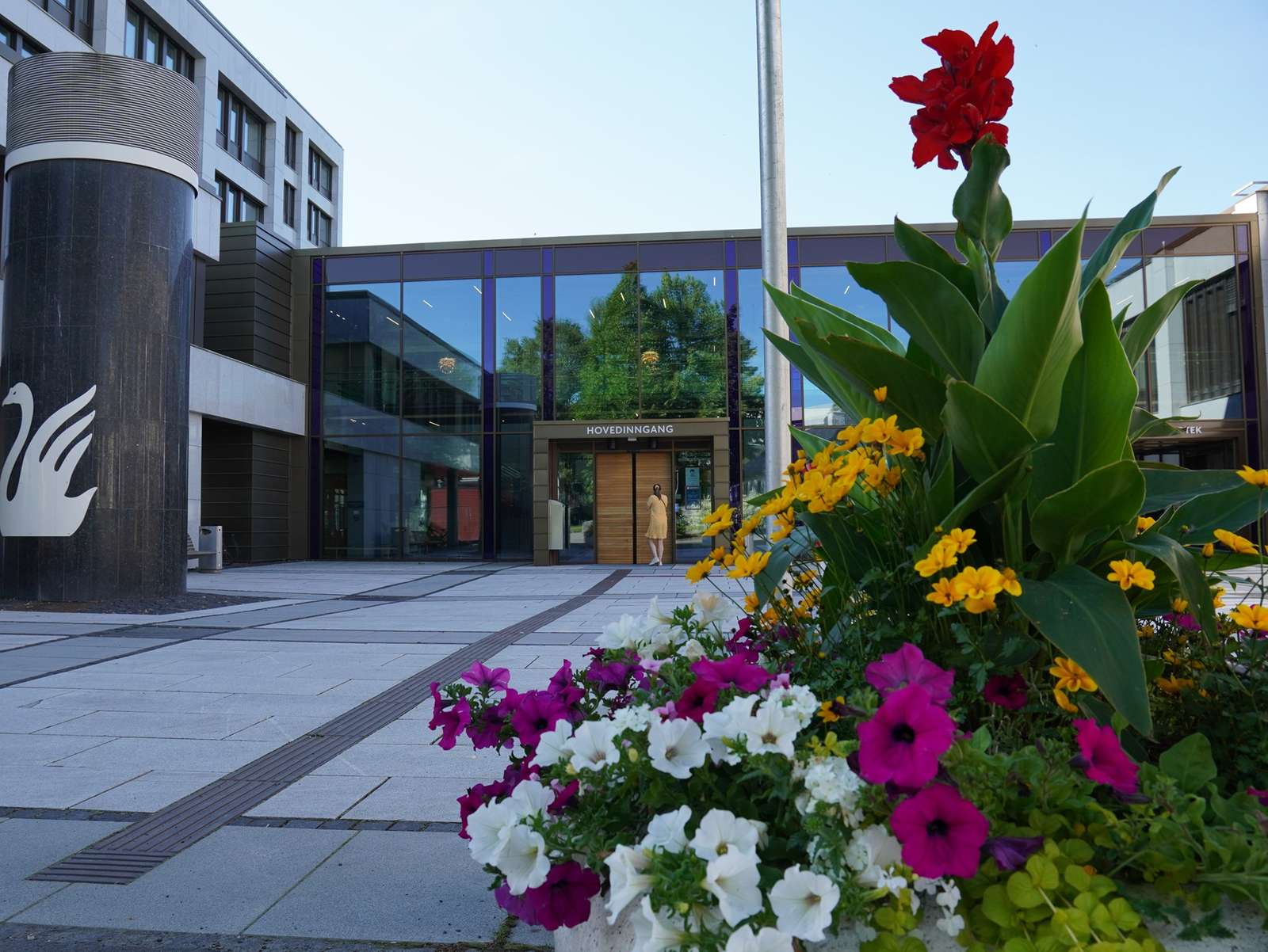 Rådhuset med blomster