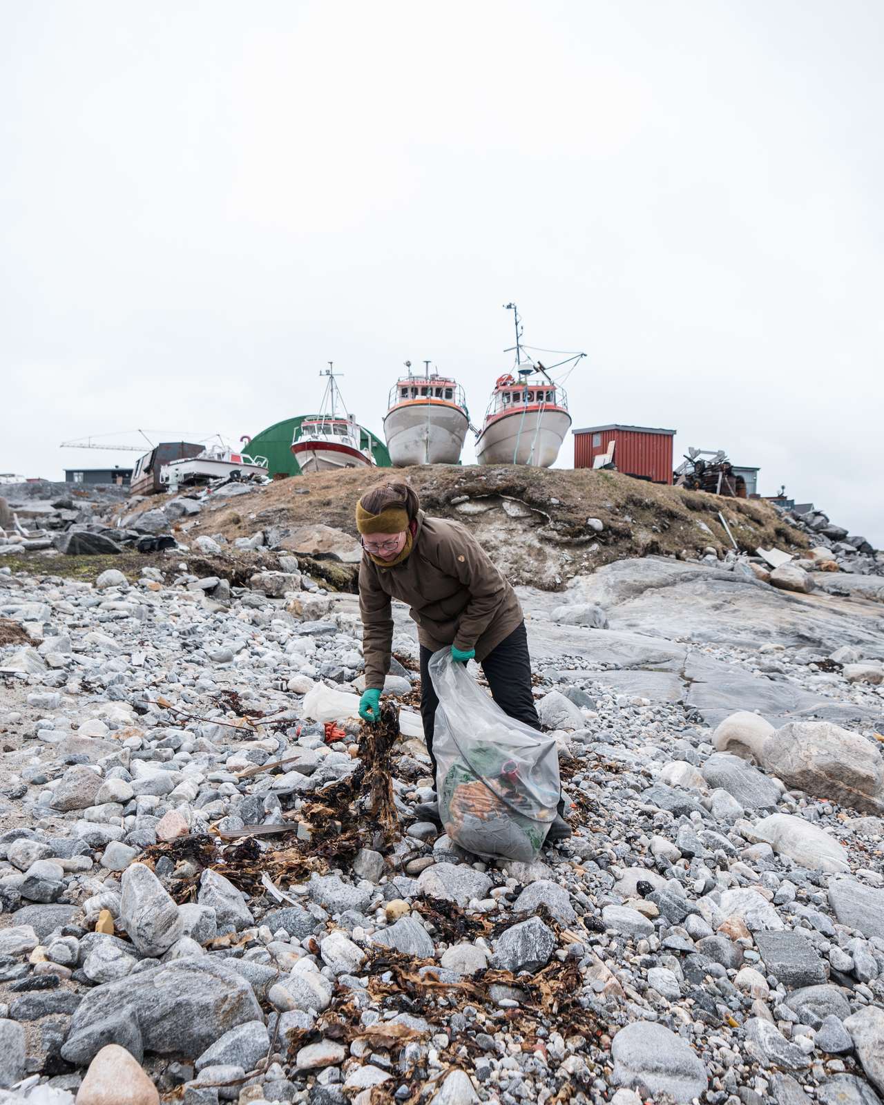 Trash on the beach, Nuuk