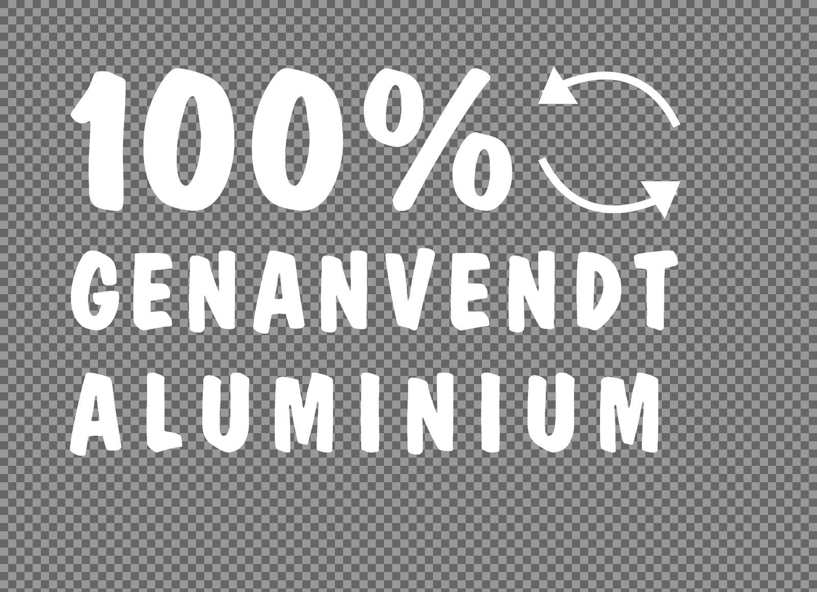 100% Genanvendt aluminium