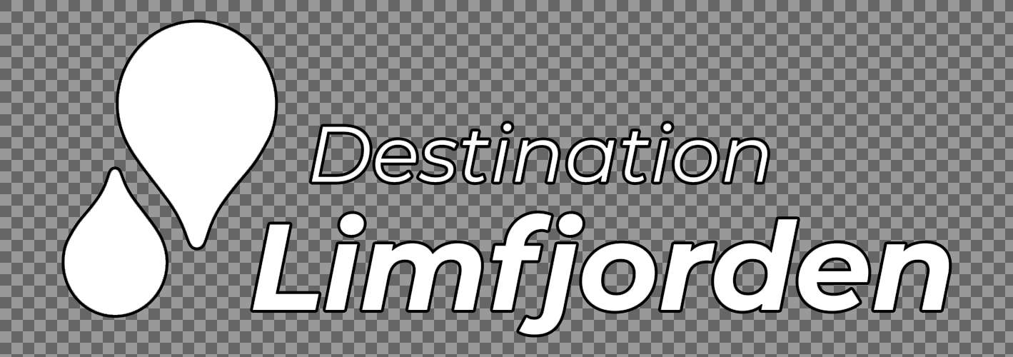 Destination Limfjorden Designguide logo hvid outline