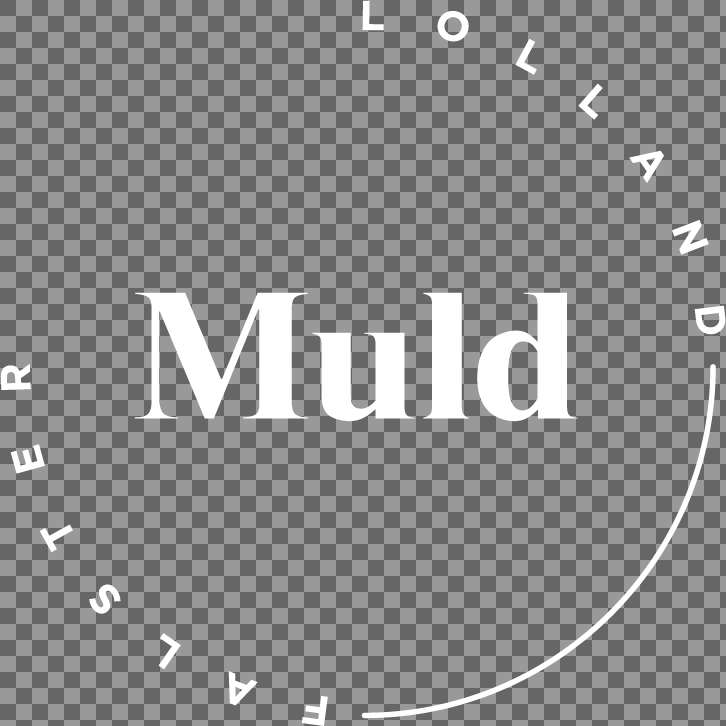 Muld Logo White over 75mm