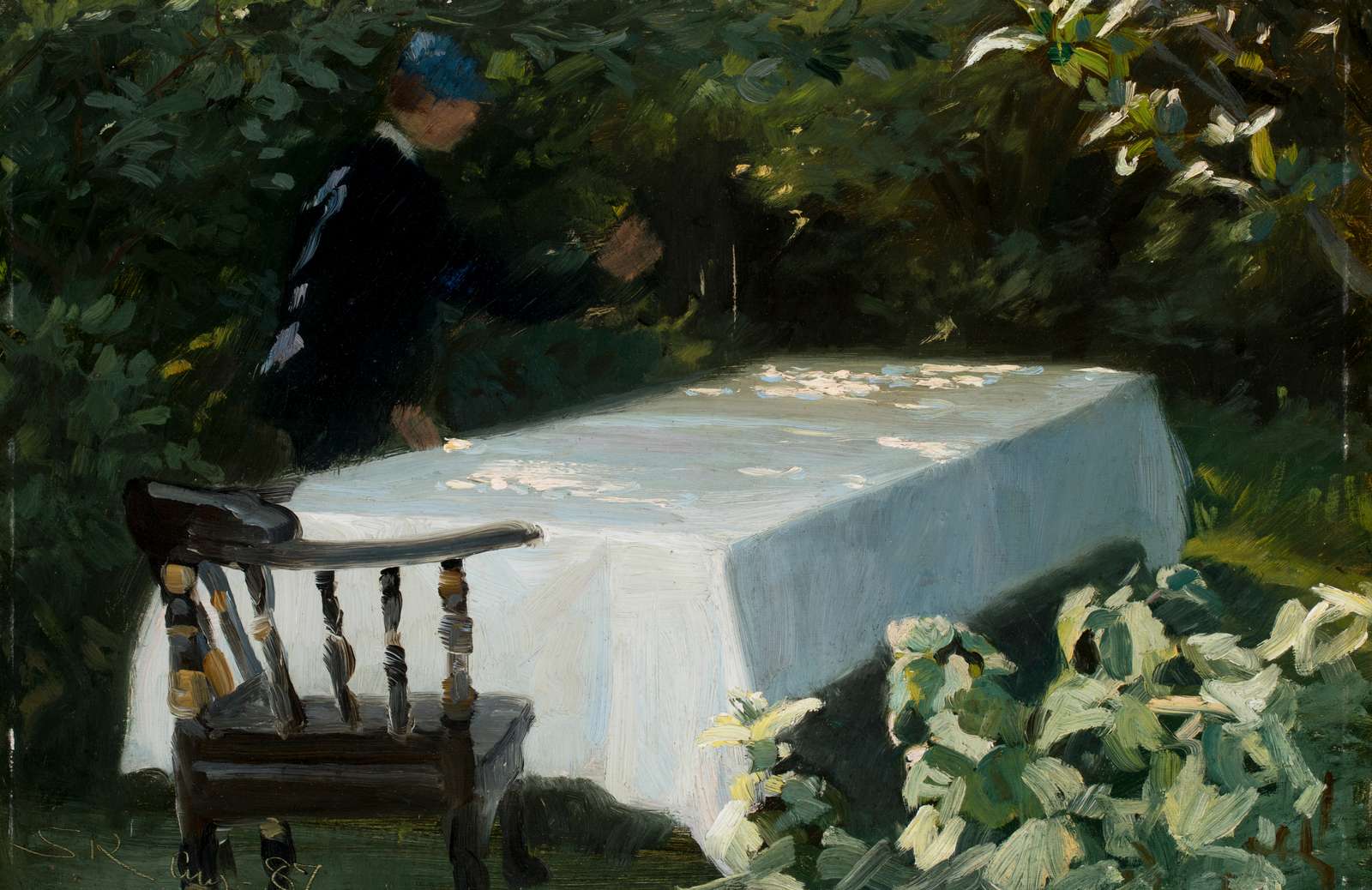 P.S. Krøyer: "Bordet dækkes". 1887. Skagens Kunstmuseer