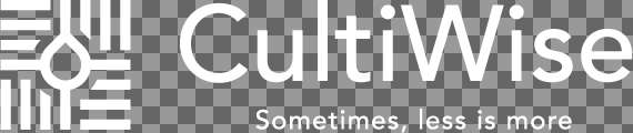 CultiWise Logo Horizontal White