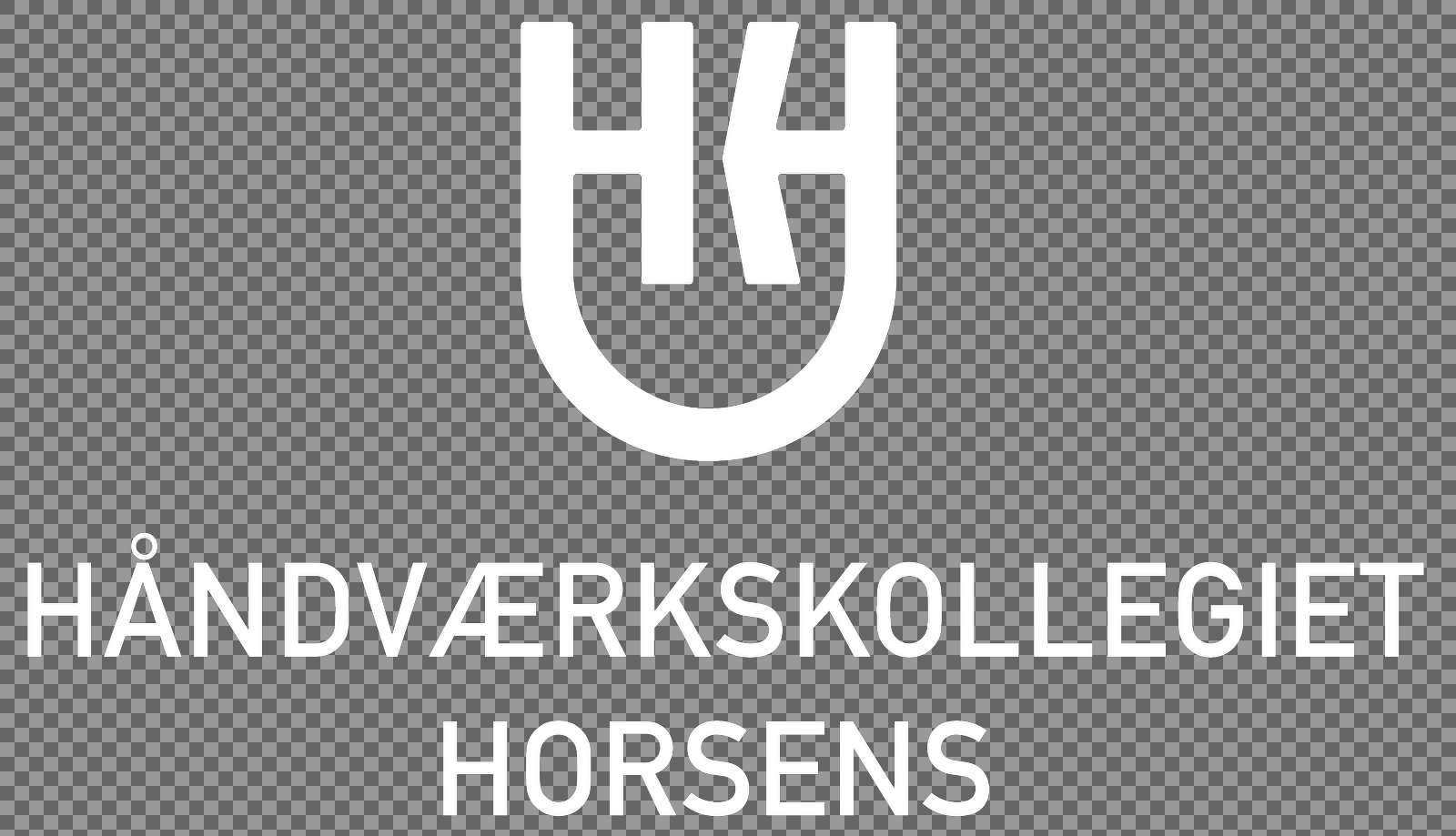 horsens logo vertical white