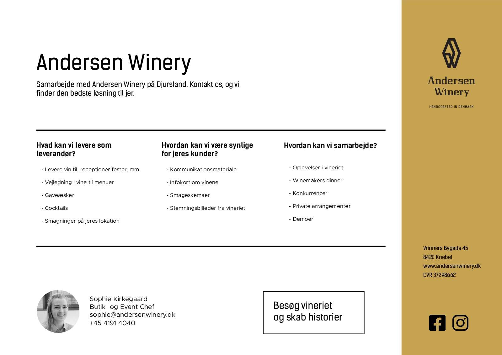Andersen Winery - Præsentationsmateriale
