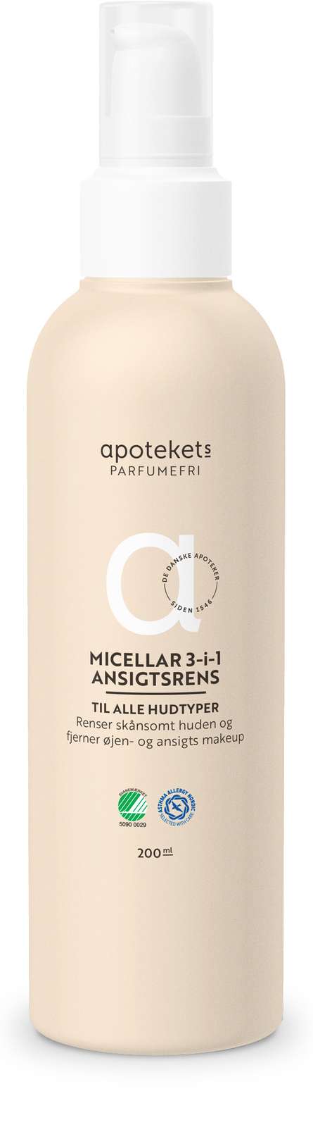 219755 Apotekets Parfumefri Micellar 3i1 200 ml