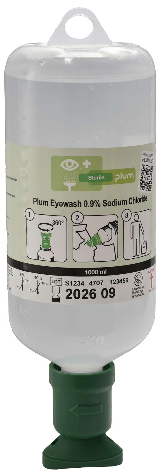 4707 Plum Eyewash 0.9% Sodium Chloride 1000ml 20231127