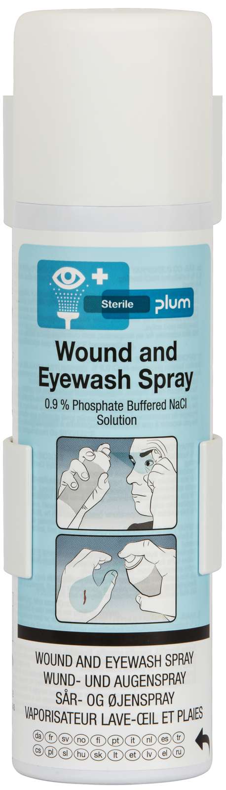 4556 Plum Wound and Eyewash Spray Buffer 200 ml incl. wall bracket 20231127