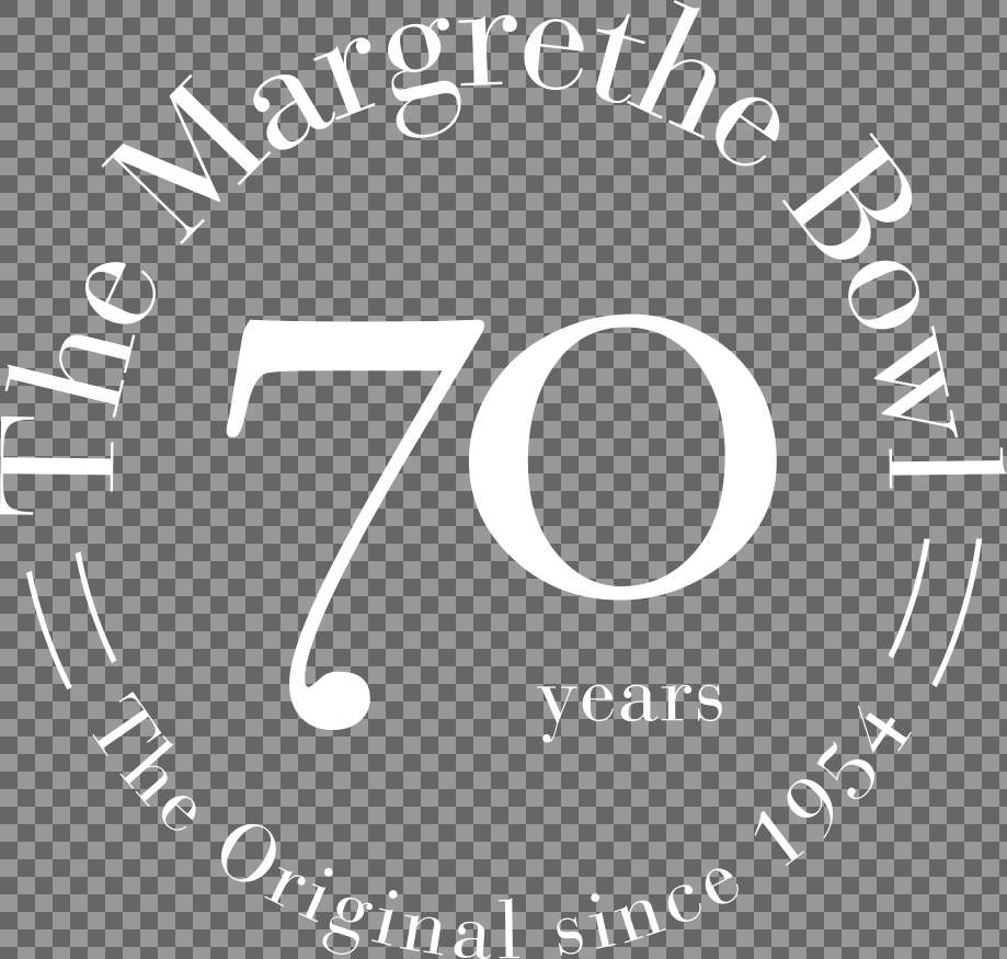 Margrethe 70years logo hvid