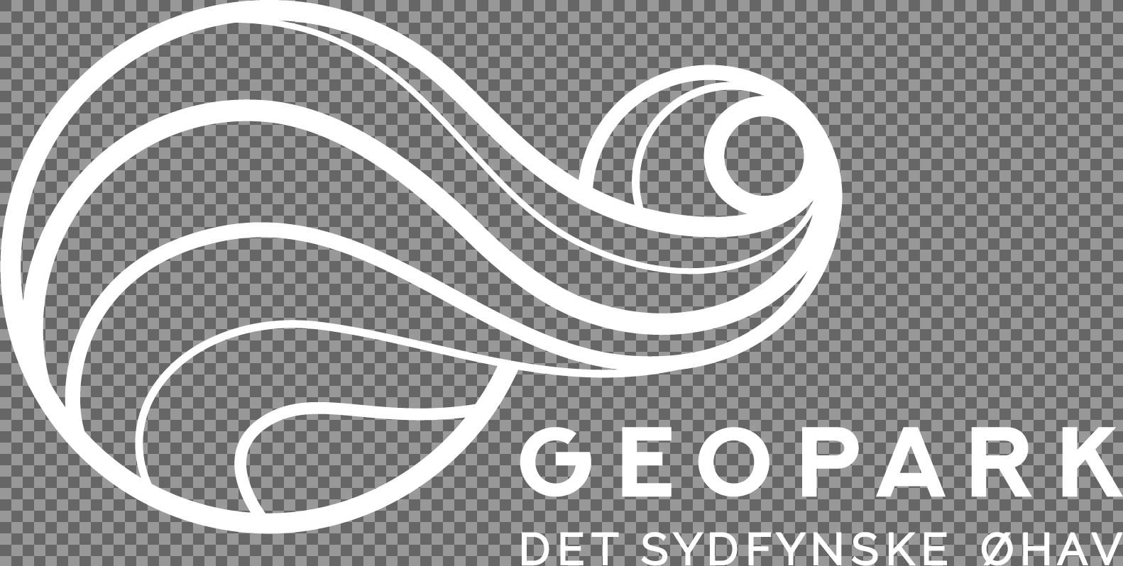 Geopark logo normal hvid