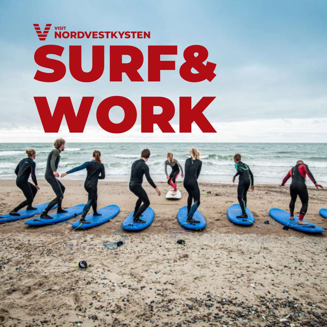 Surf & Work - badge/logo - 3