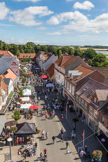 Luftfoto af Tirsdagsmarked i Stege, 2016