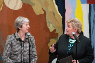 Erna Solberg and Theresa May