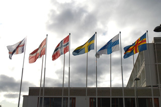 The Nordic flags