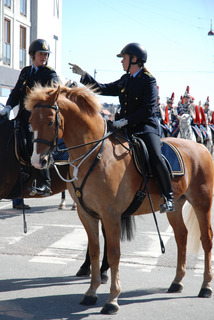 Police officers on horses