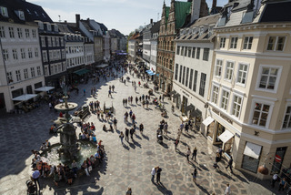 Pedestian street in Copenhagen