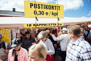 Outdoor market in Kristinestad