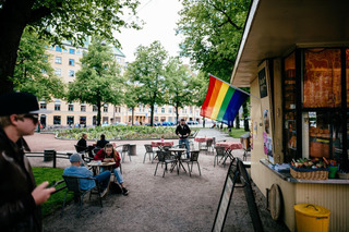 Gay friendly cafe, Kallio