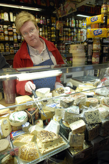 Cheese at Saluhallen in Helsinki