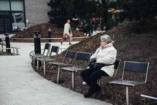 Woman in park